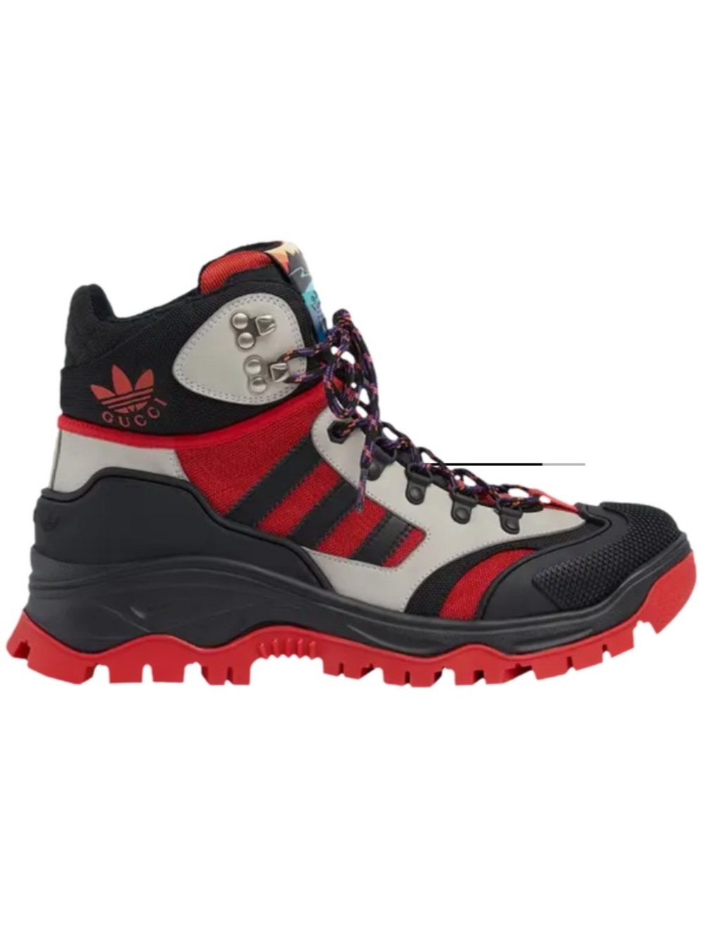 Gucci X Adidas lace up boots size 8.5 made in Italy